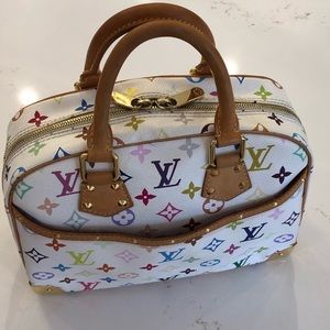 lOUIS VUITTON White Monogram Multi Trouvil…